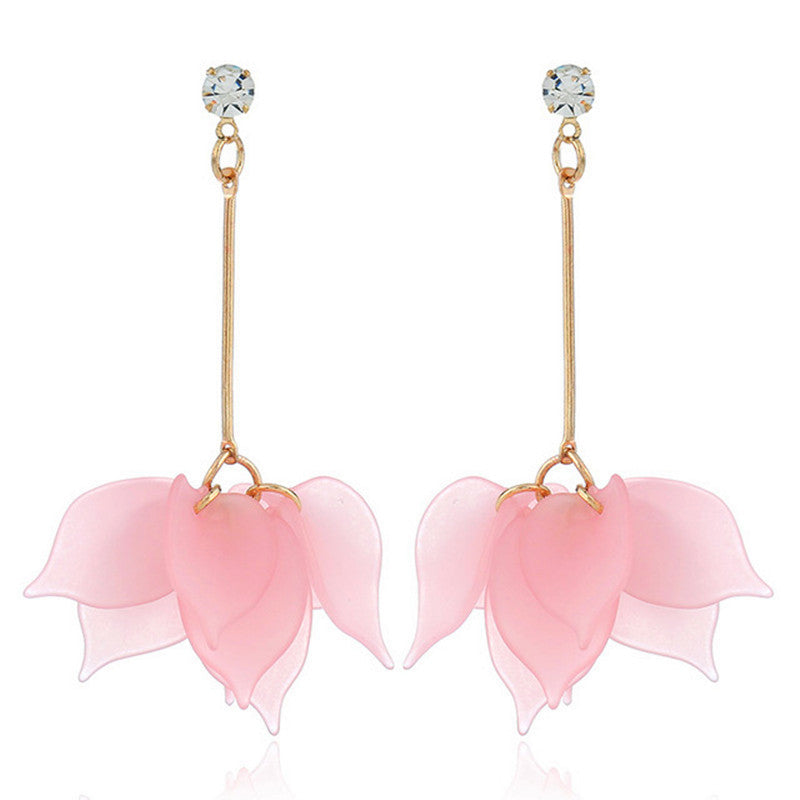 Orecchini Geometrici Rosa Romantici