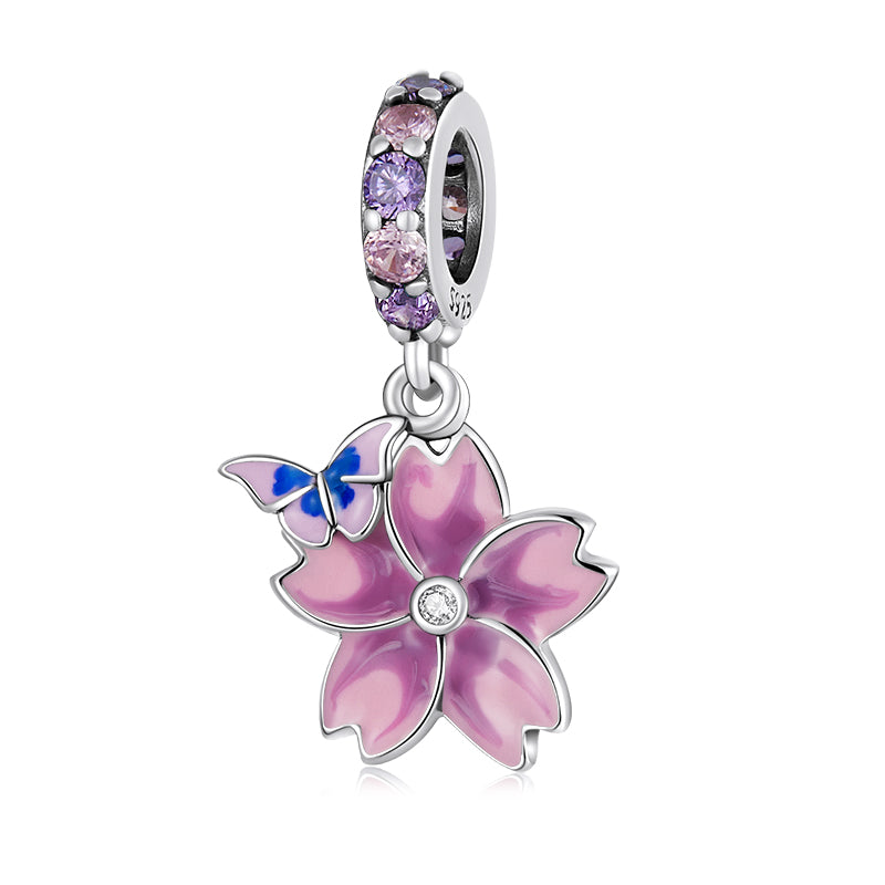Charm Farfalla Argento Splendente