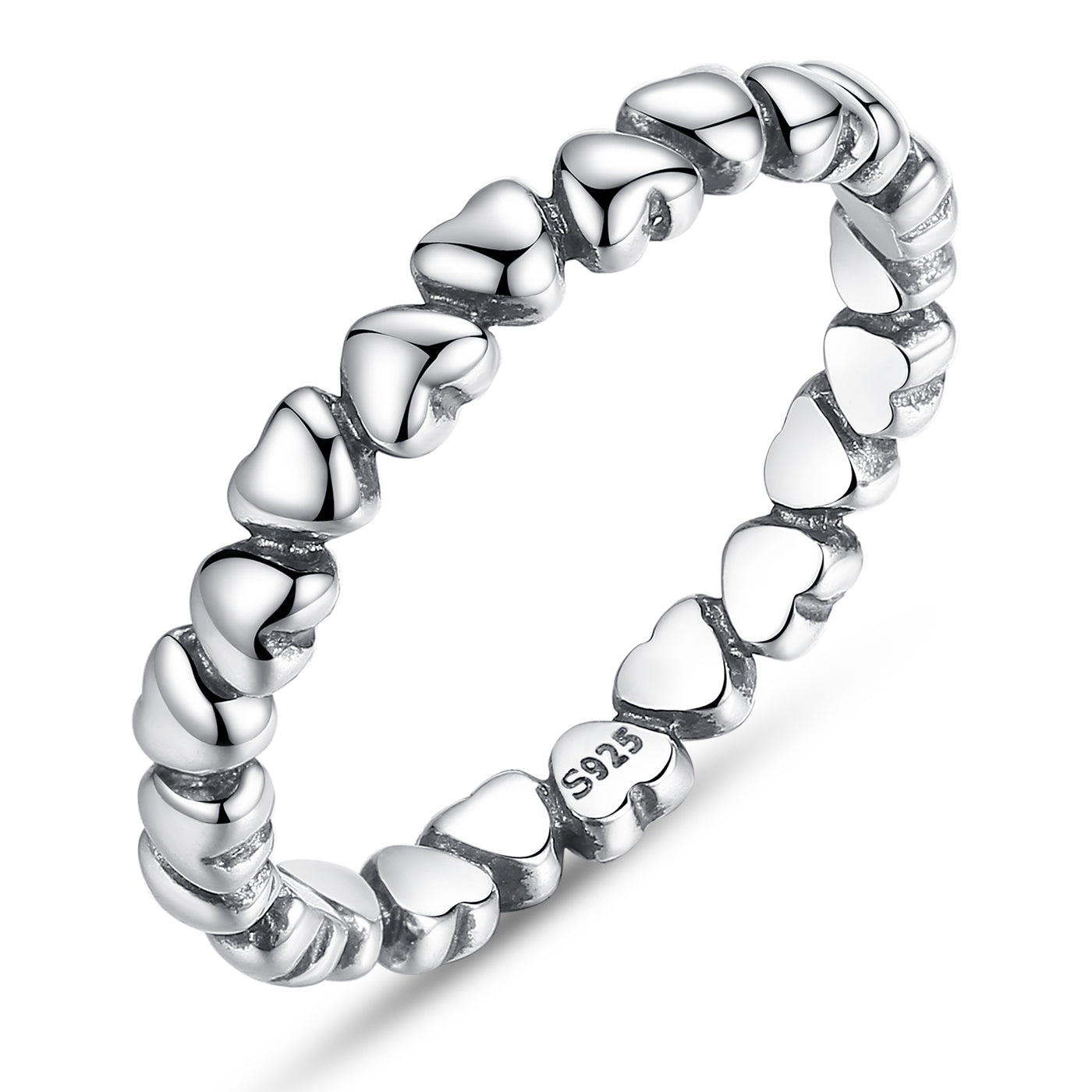 Anelli Cuore Argento Zirconia
