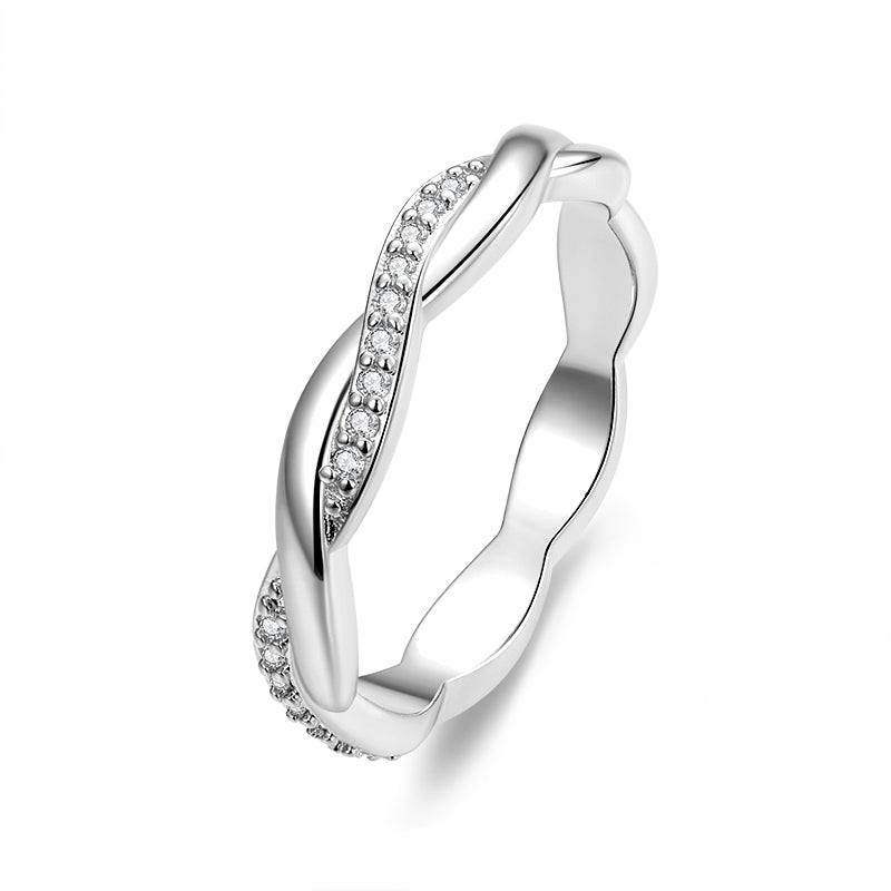 Anelli Cuore Argento Zirconia
