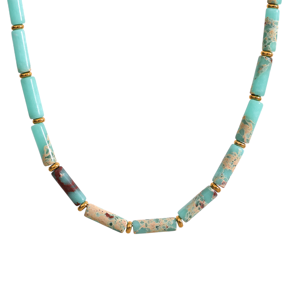 Collana Elegante Pietra Naturale