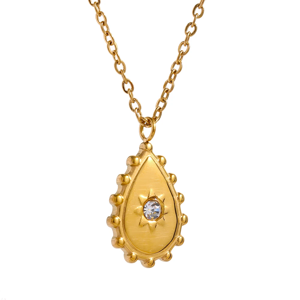 Collana Goccia D'Oro Sfavillante