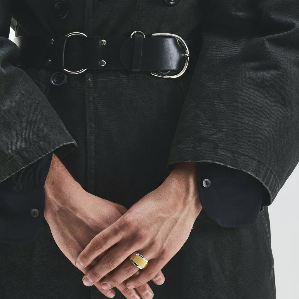 "Fenditura Aurea" – Anello Estellamare in argento 925 placcato oro