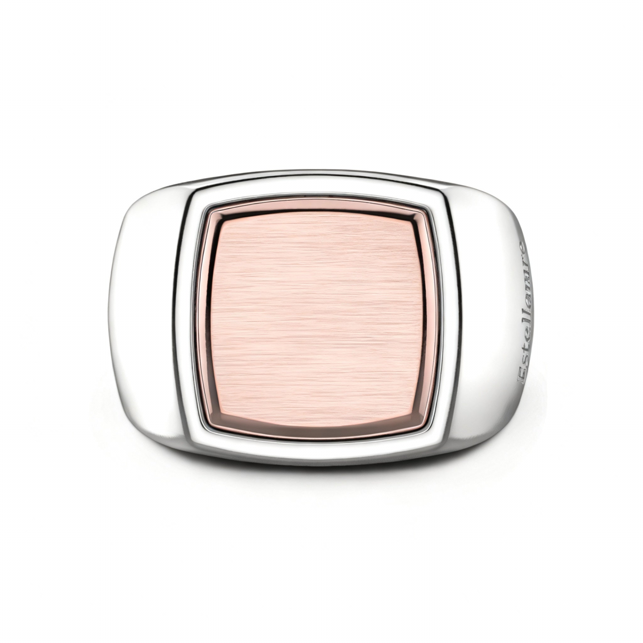 Linea d’Onore – Anello in Argento con Incastro Oro Rosa