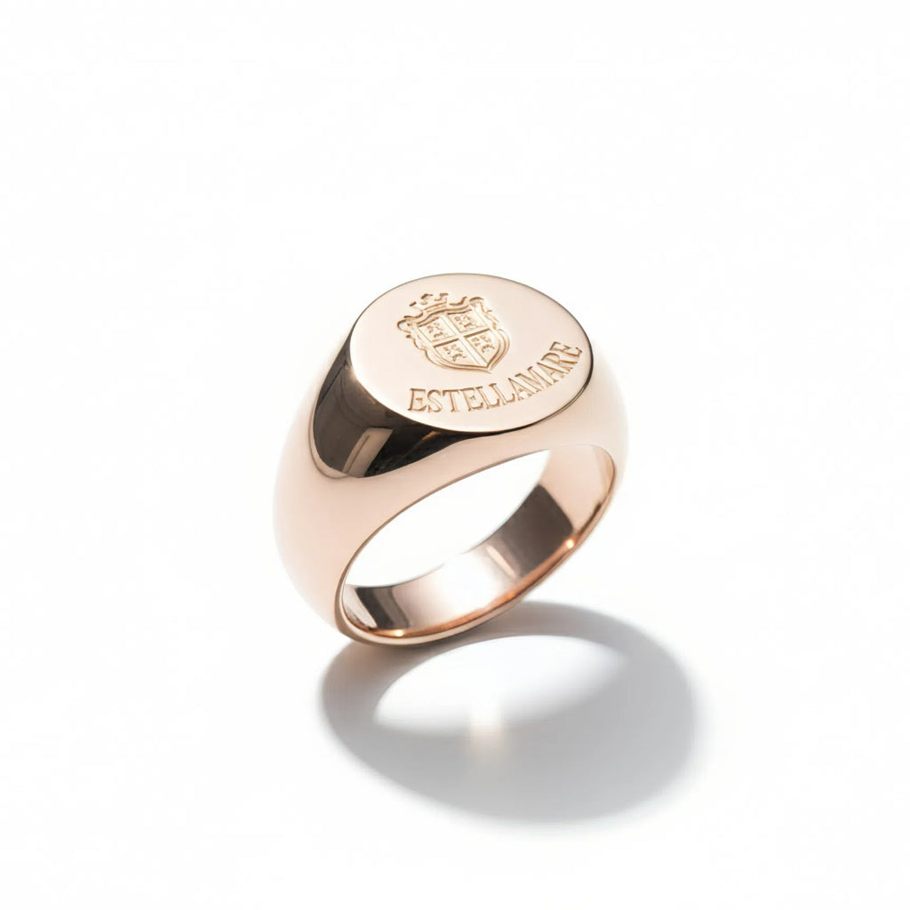Sigillo Aureo – Anello in Oro con Stemma Estellamare