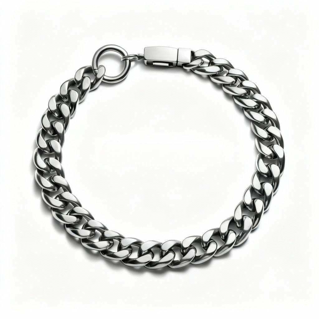 Groumette Nautica – Bracciale Estellamare in acciaio con incisioni marine