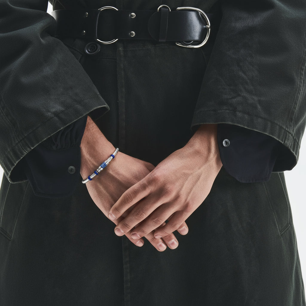 "Linea Abissale" – Bracciale Estellamare in argento 925