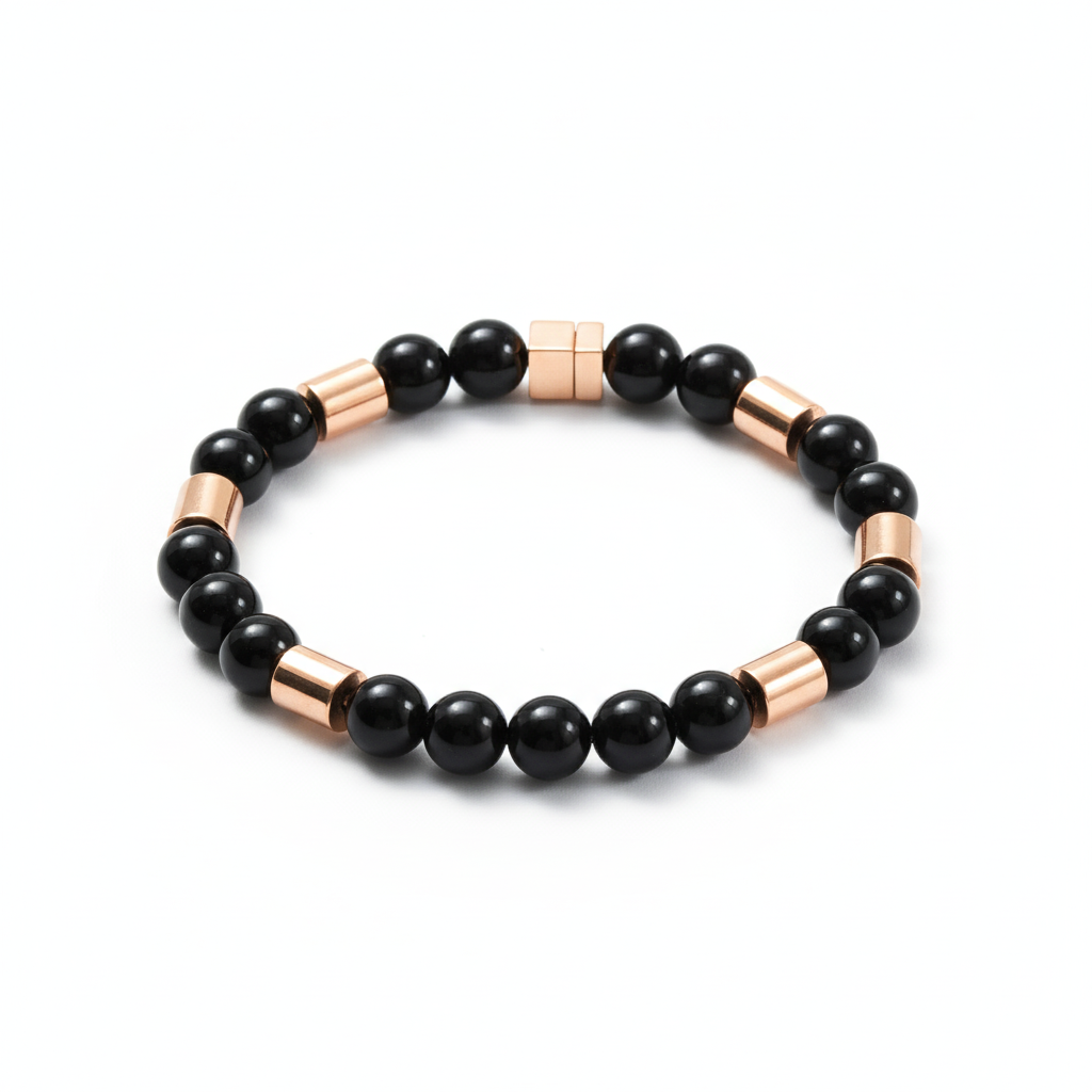 "Contrasti Opposti" – Bracciale Estellamare con perle in onice