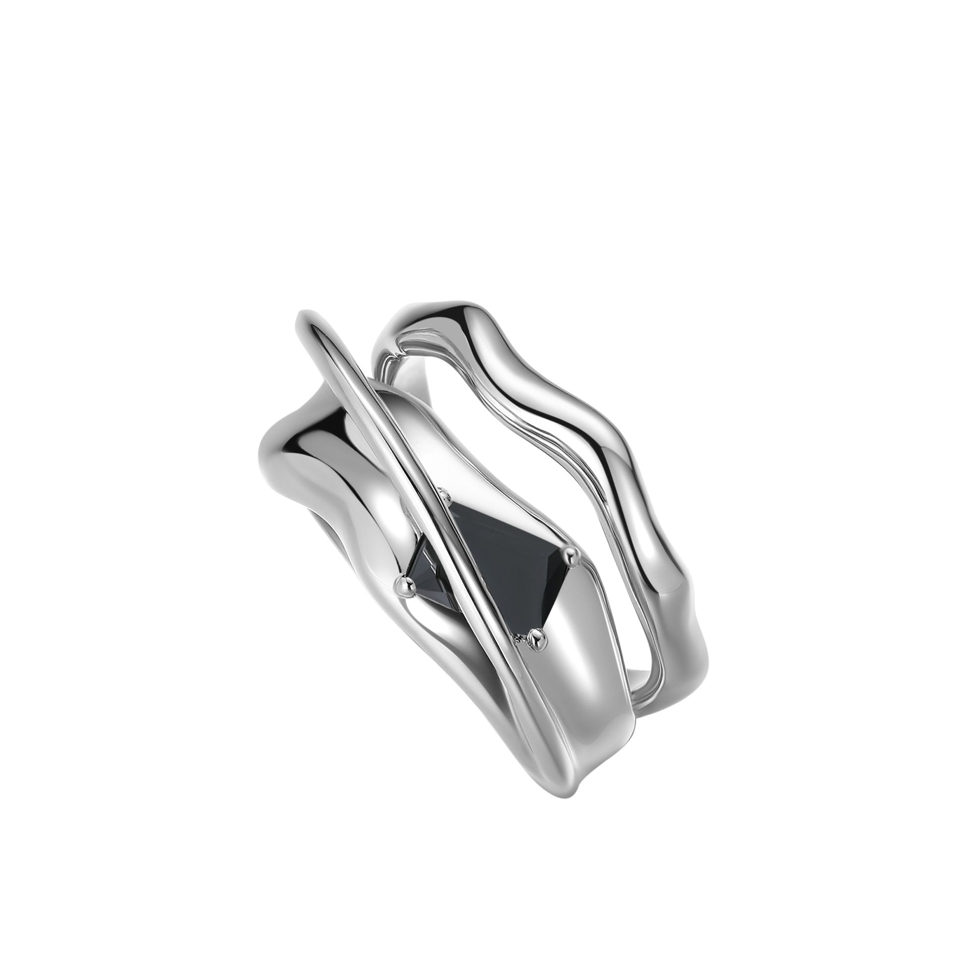 Anello Metallico Fuso: Raffinatezza Geometrica e Stile