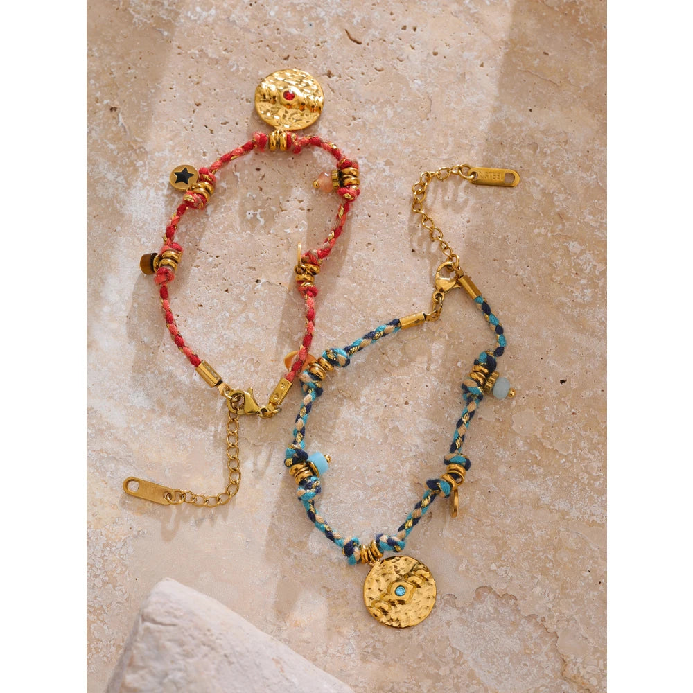 Bracciale Intrecciato Arcobaleno