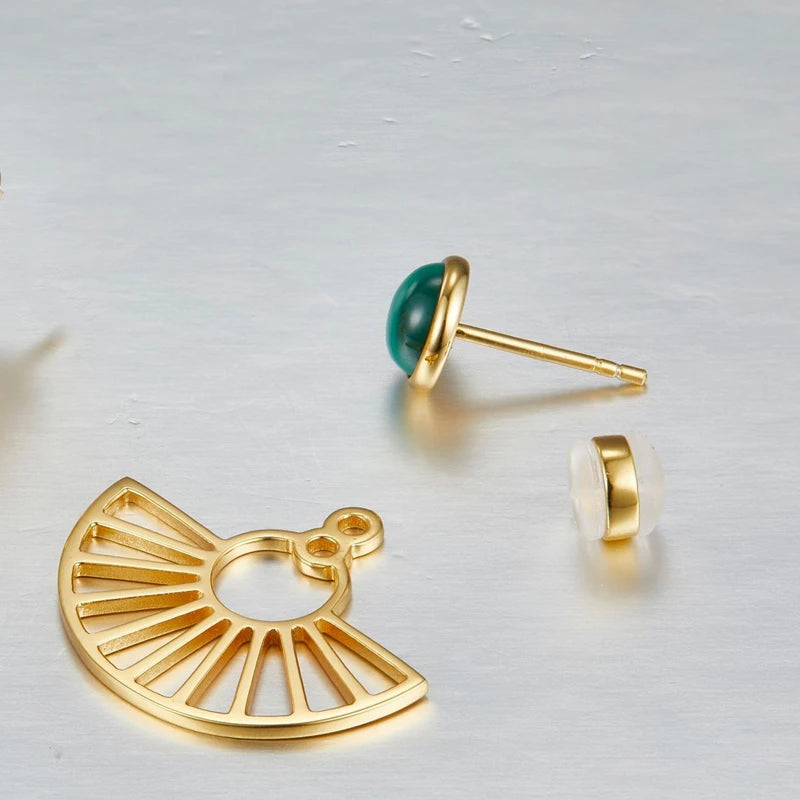 Orecchini Malachite Eleganti