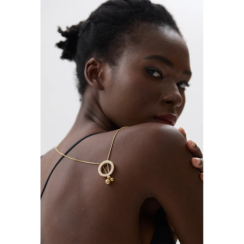 Collana Magica Zircone Dorato