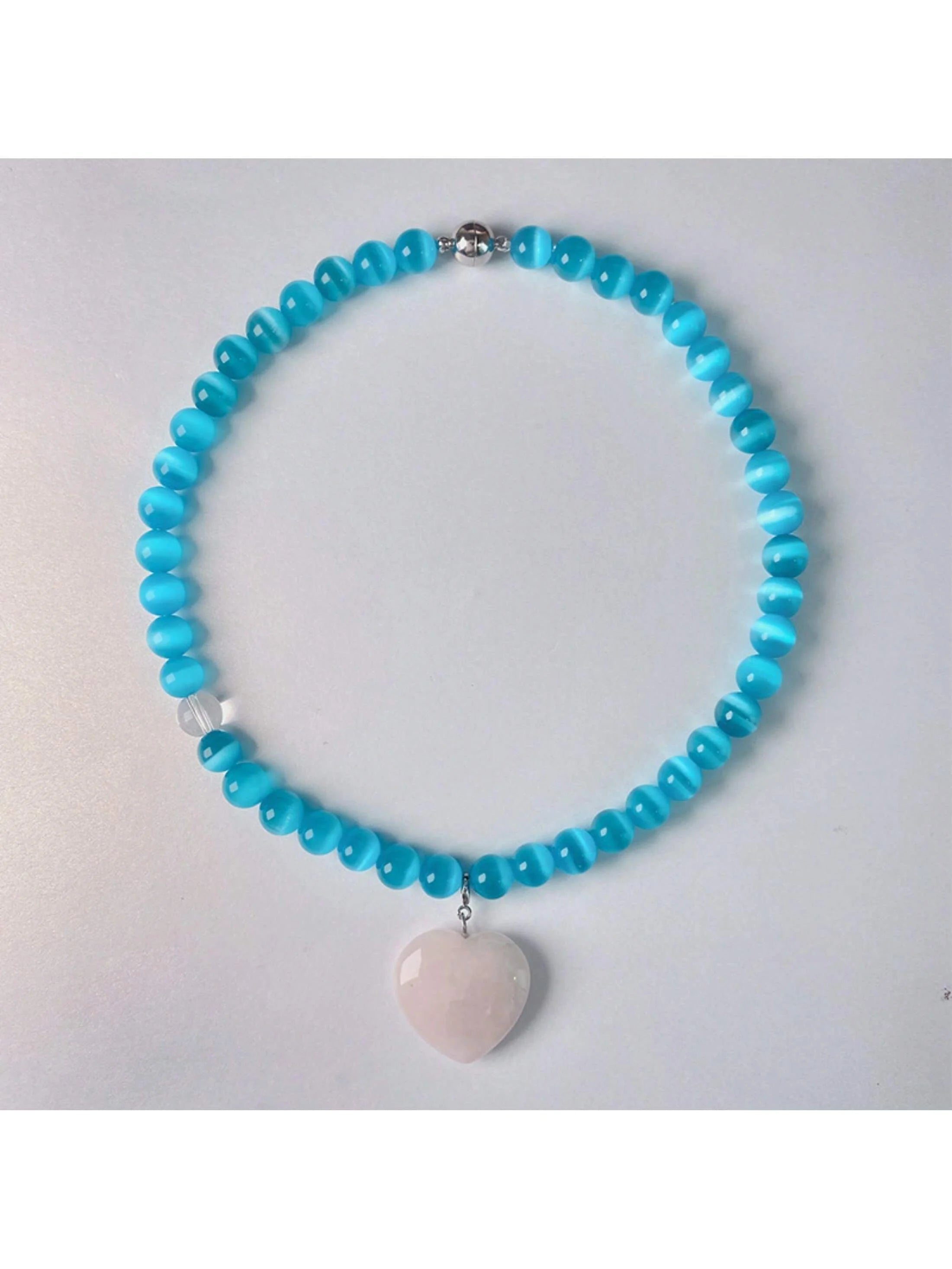 Collana Cuore Opale Marittimo