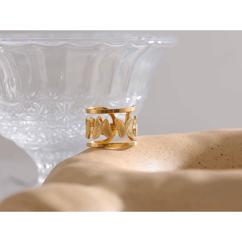 Anello Farfalla Dorato