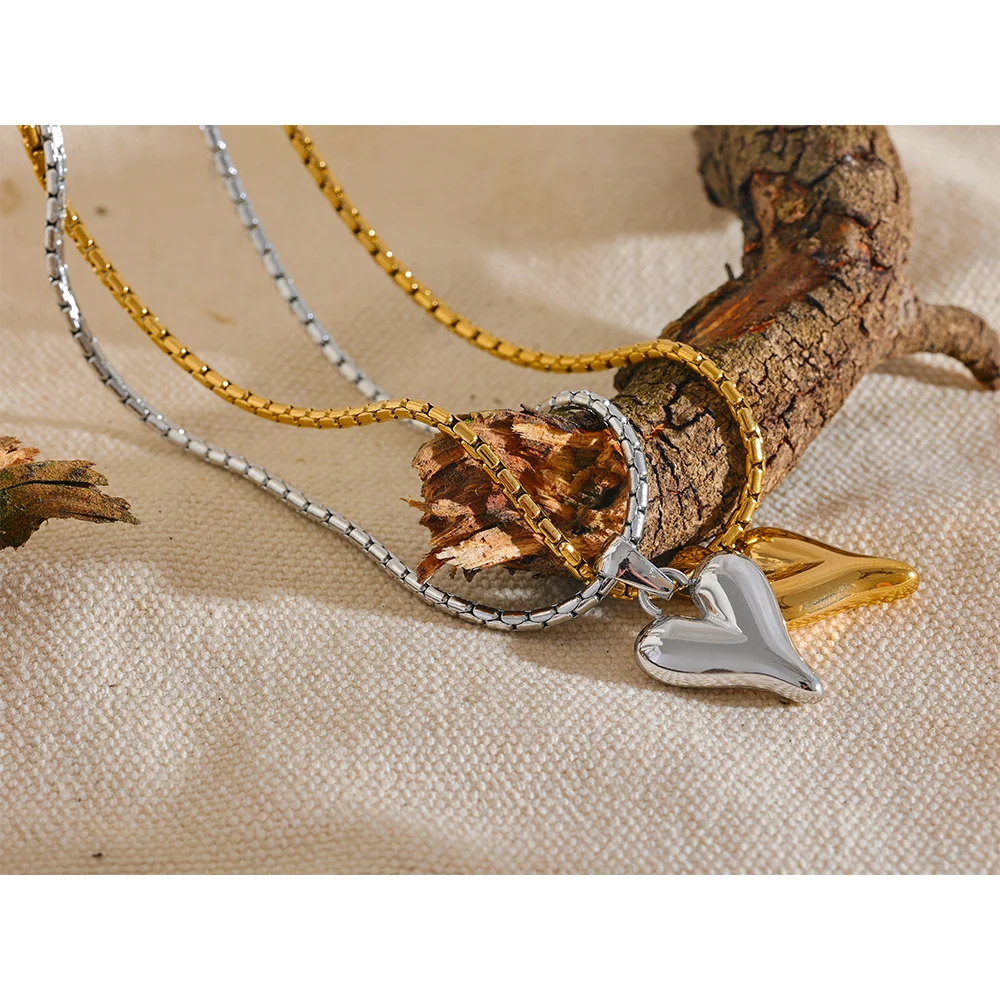 Collana Romantica Cuore Oro