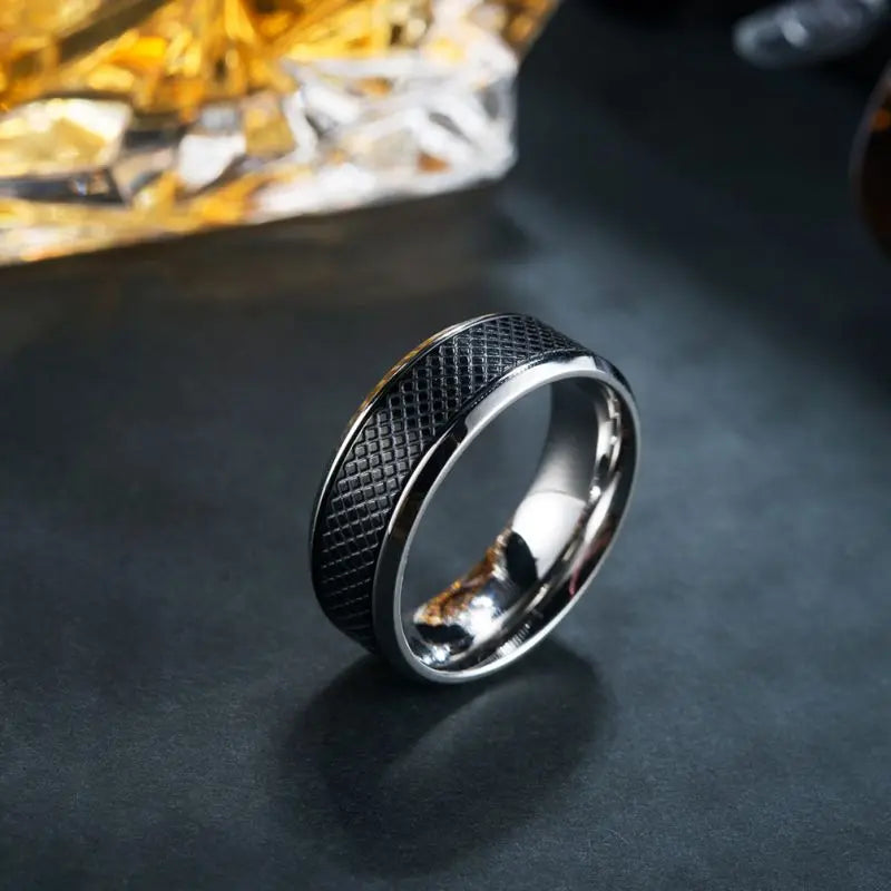 Anello Elegante in Acciaio Inox