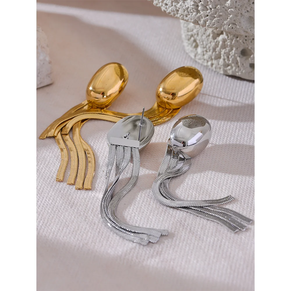 Orecchini Eleganti con Frange