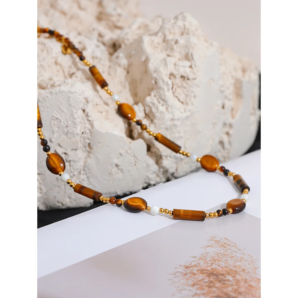 Collana Boho Chic Pietre Naturali