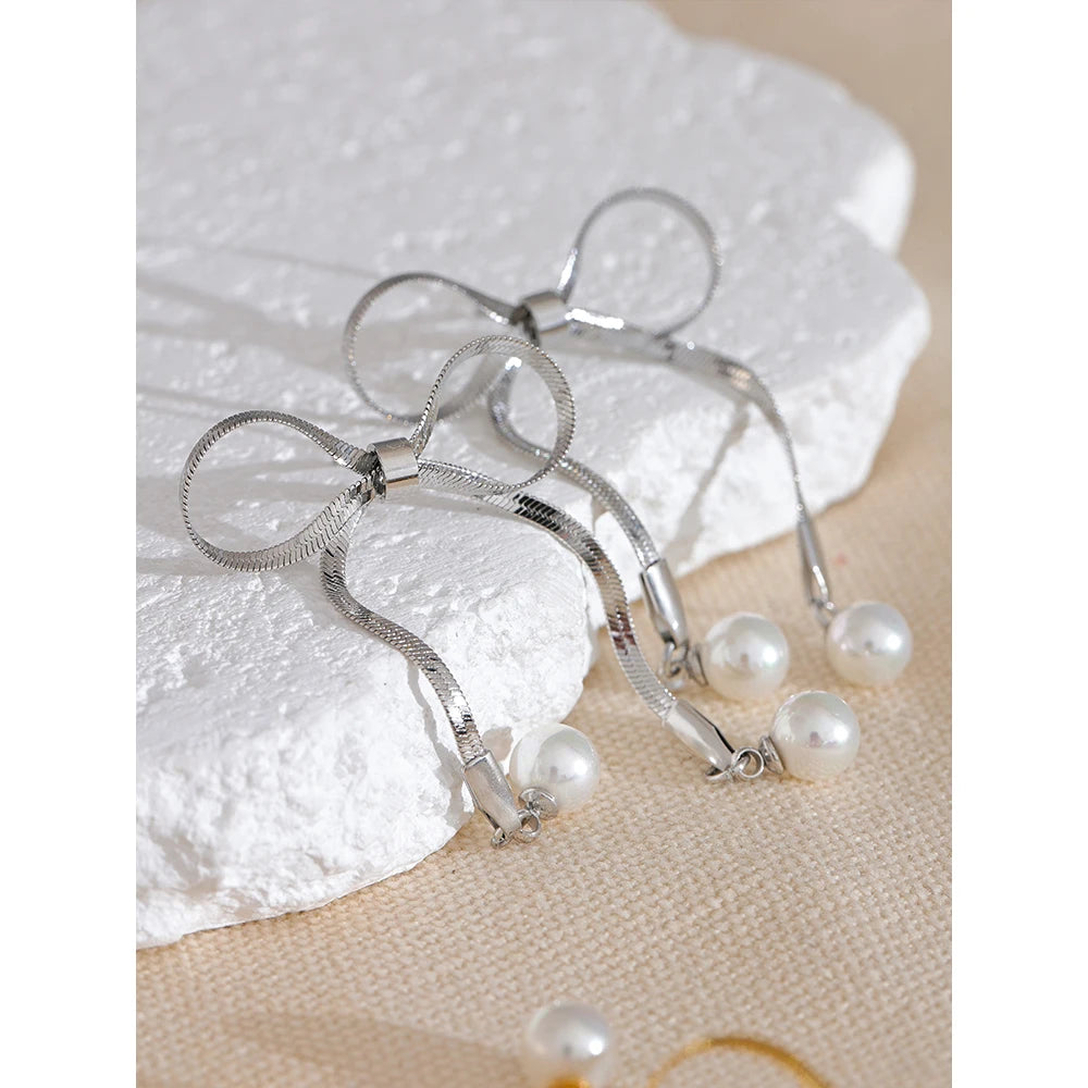 Orecchini Magici con Fiocchi e Perle