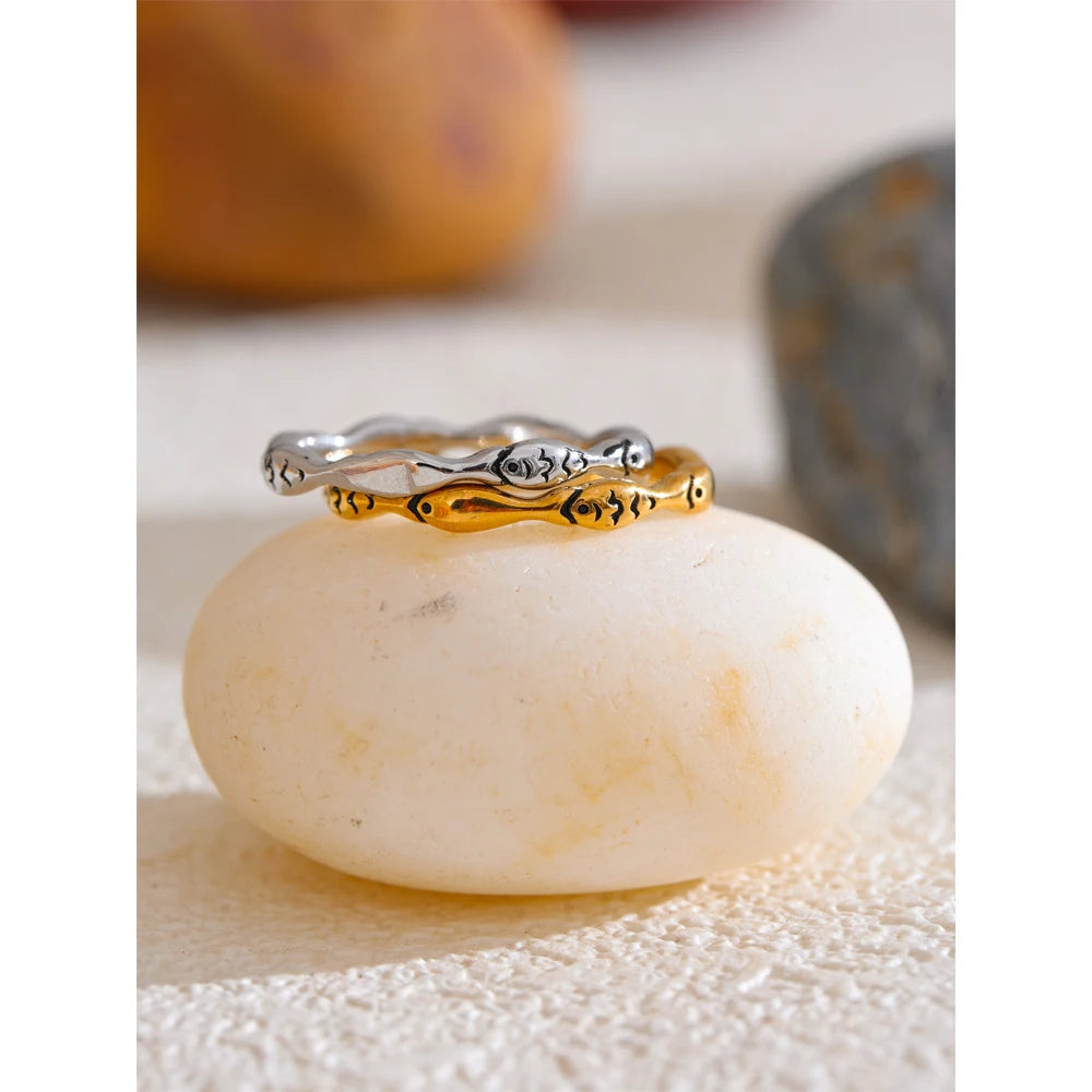 Anello Pesce Fortunato Chic