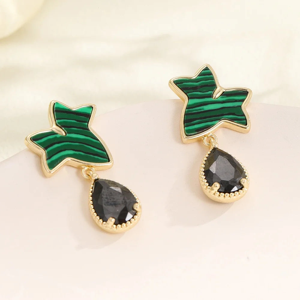 Orecchini Malachite Eleganza Naturale