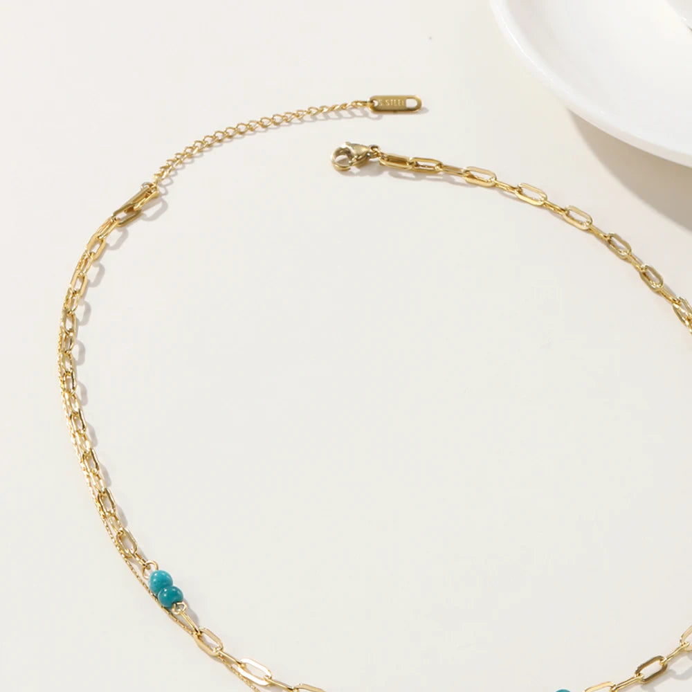 Collana Azzurra Boho Chic