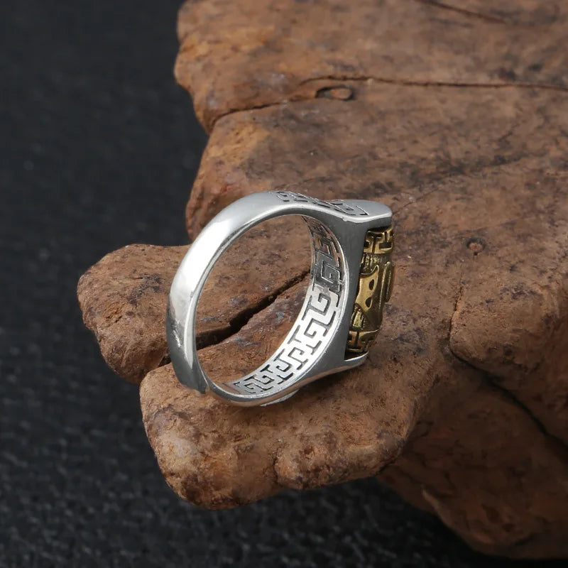 Anello Mantra Argento Magico