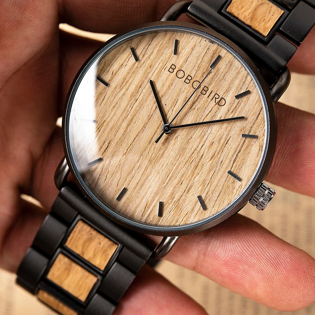 Orologio Legno Elegante per Uomo