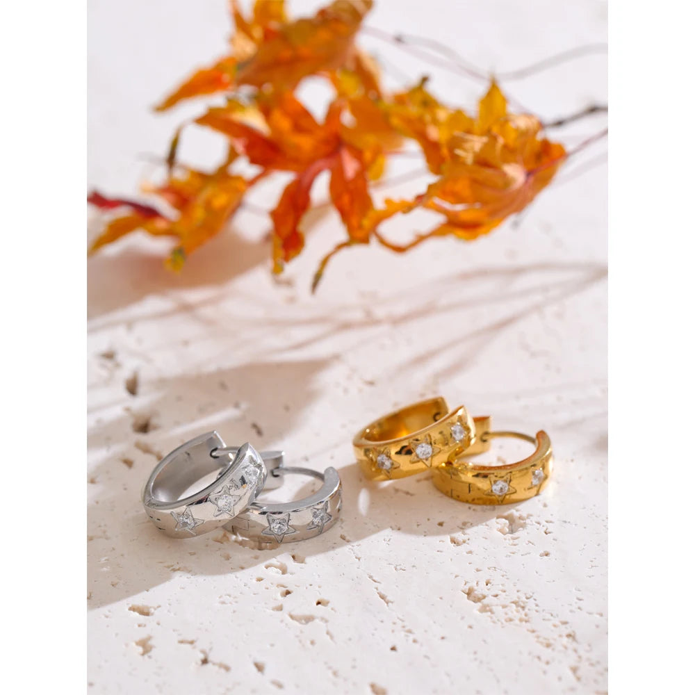 Orecchini Stella Zirconia Chic