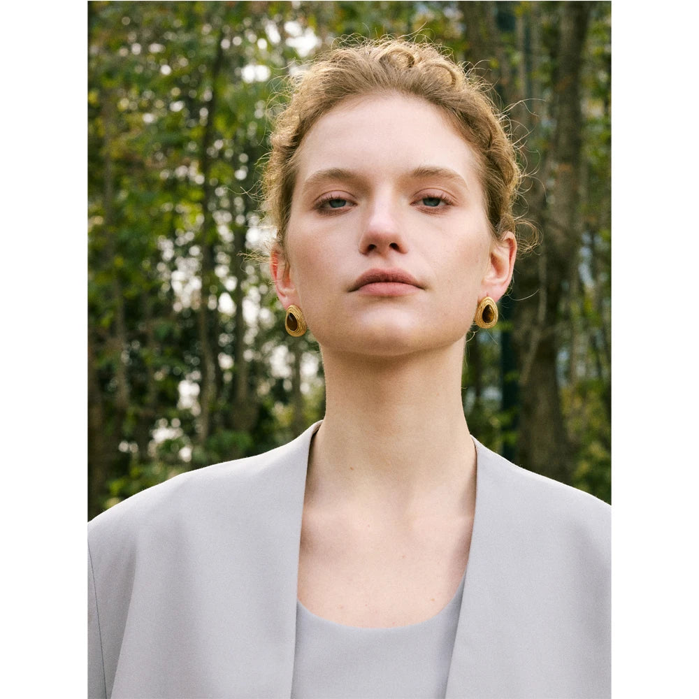 Orecchini Goccia di Tigre Vintage