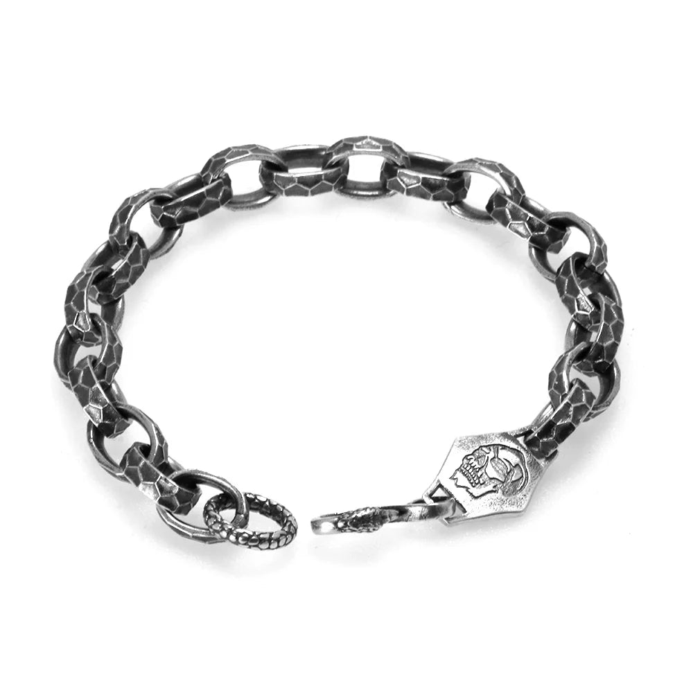 Bracciale Teschio Argento Vintage