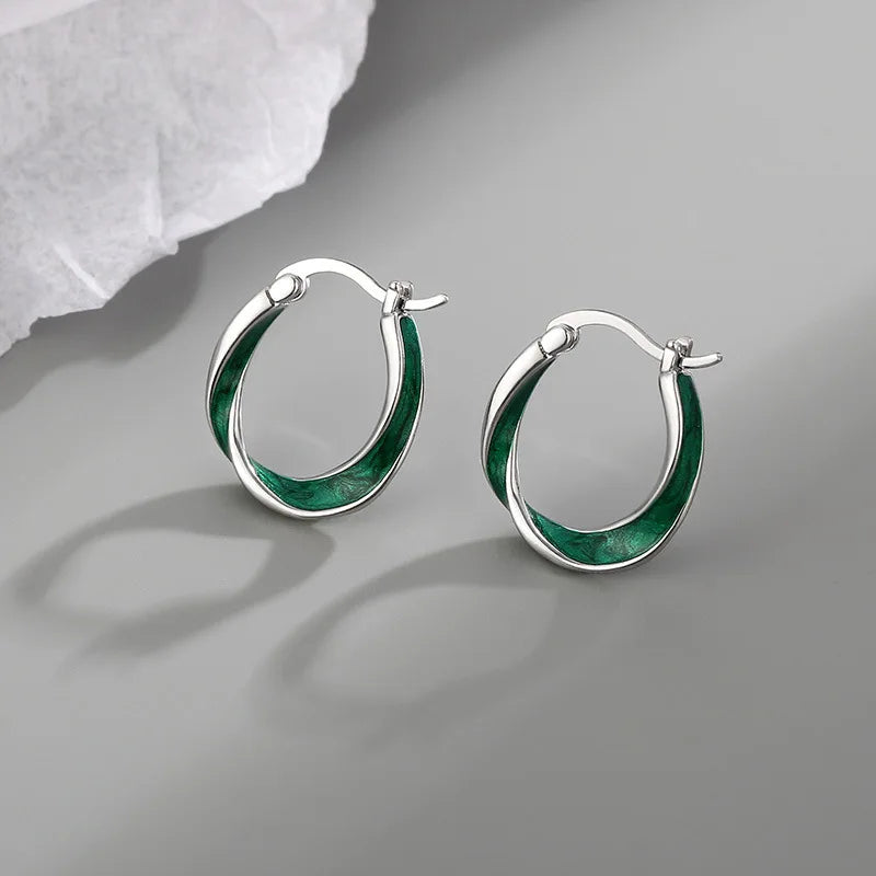 Orecchini Verde Eleganza