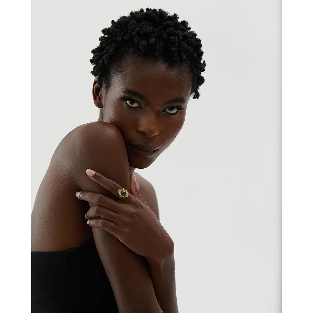 Anello Chic con Pietra Naturale