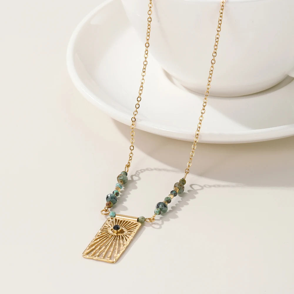 Collana Elegante con Pietre Naturali