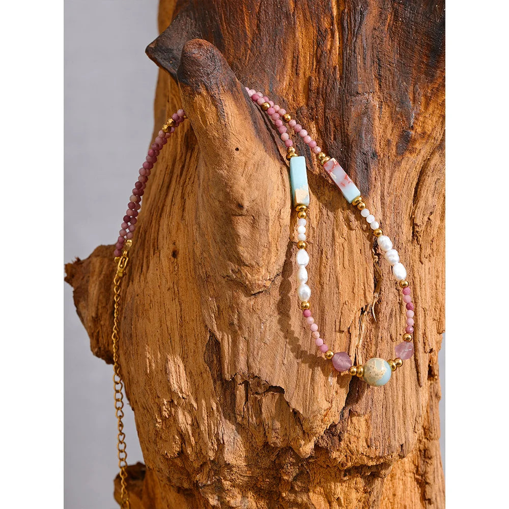 Collana Estiva con Perle e Pietre