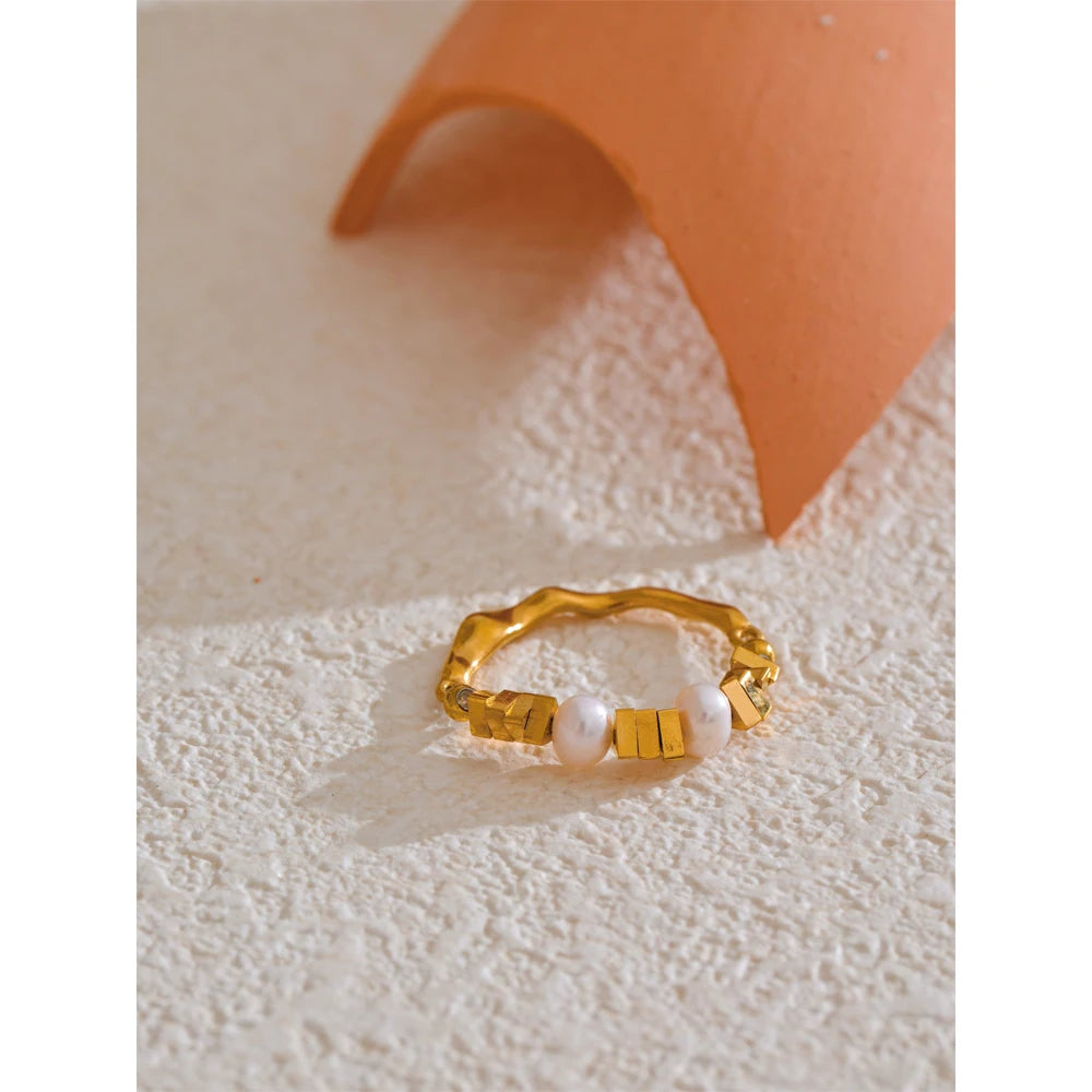 Anello Magico di Perle Naturali