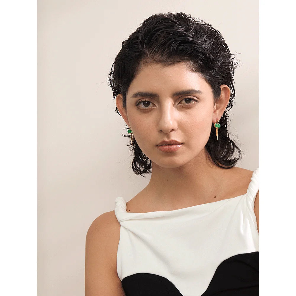 Orecchini Nodo Magico Verde