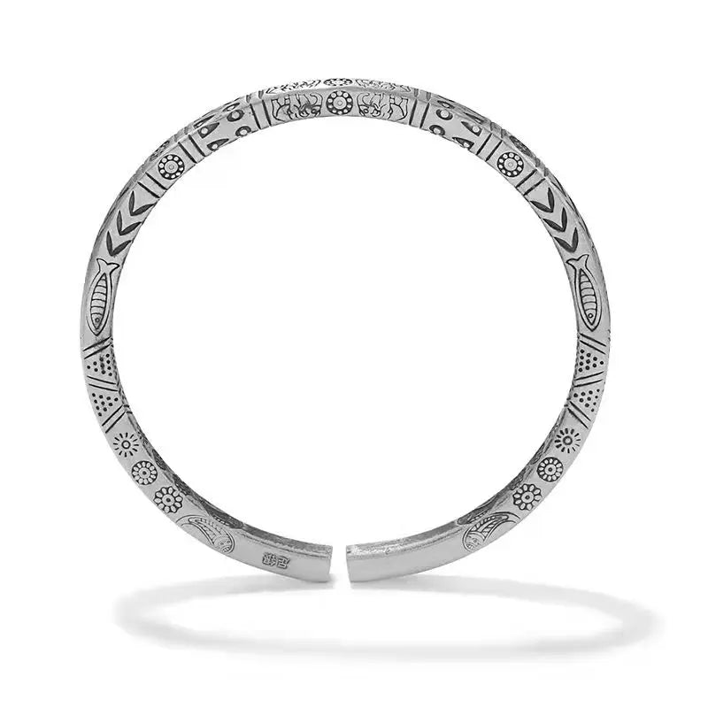 Bracciale Pesce Boho Argento