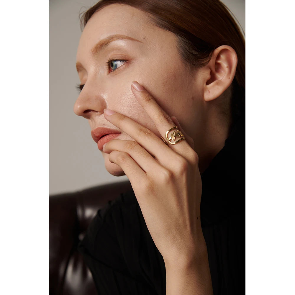 Anello Farfalla Dorato