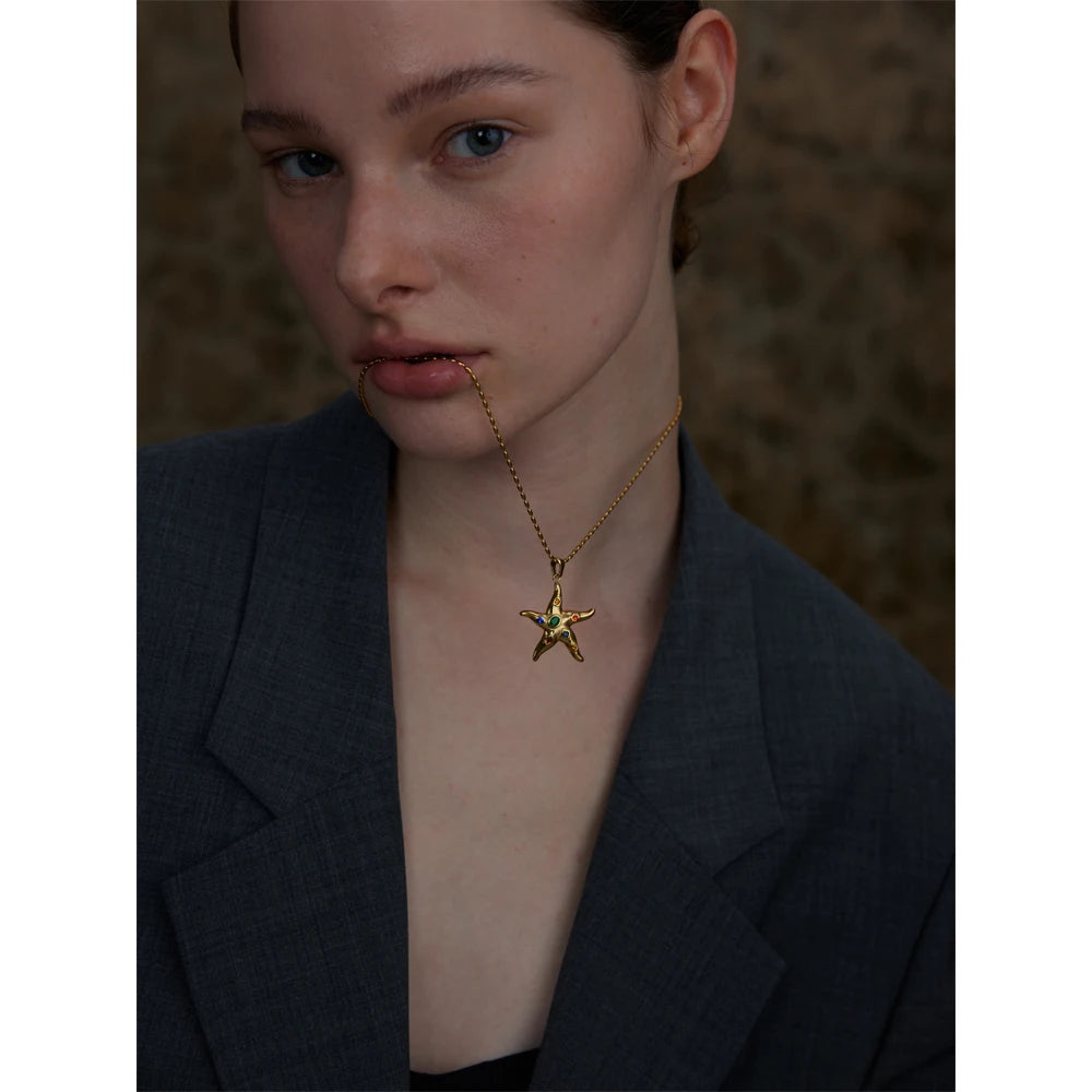 Collana Stella Marina Dorata