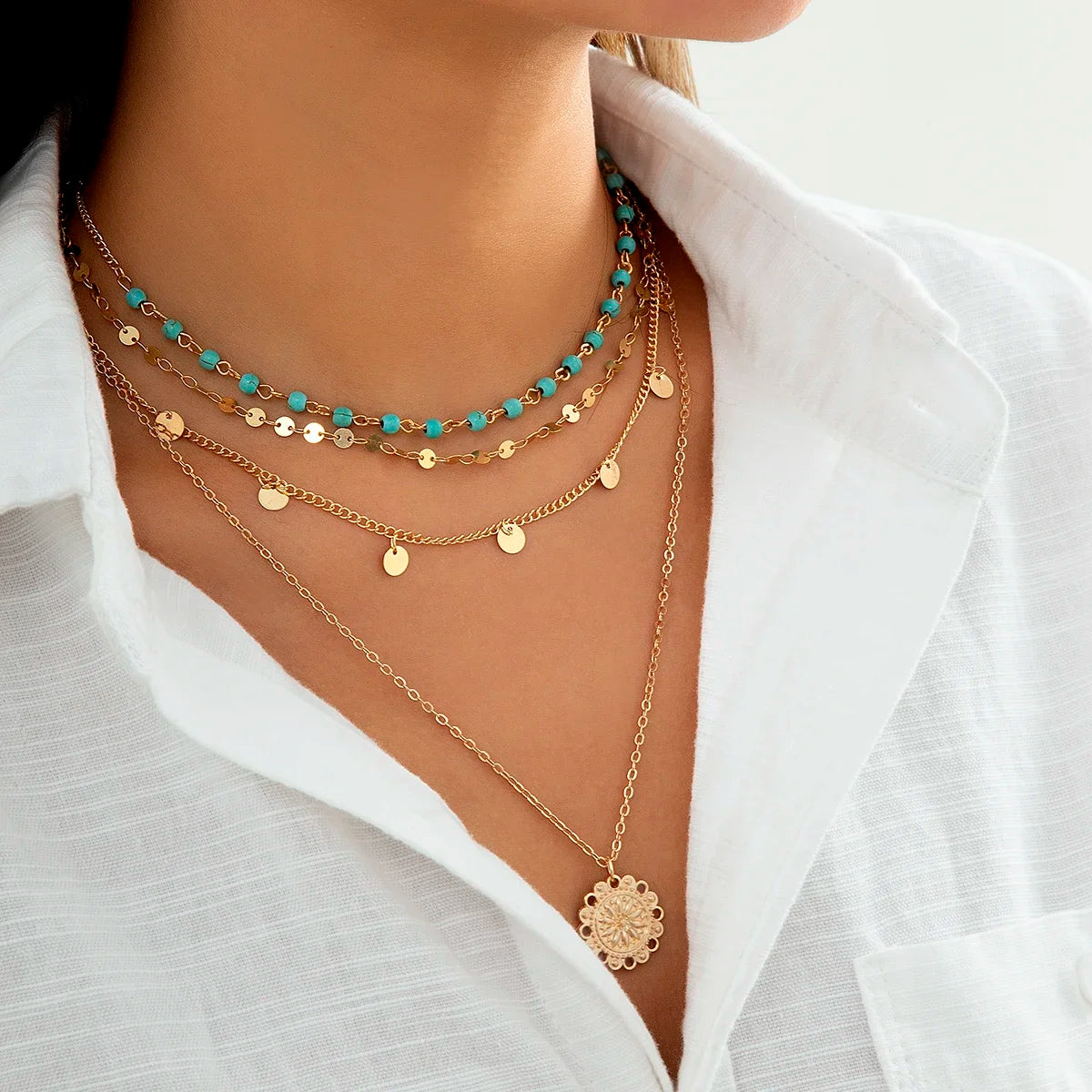 Collana Boho Fiorita Magica