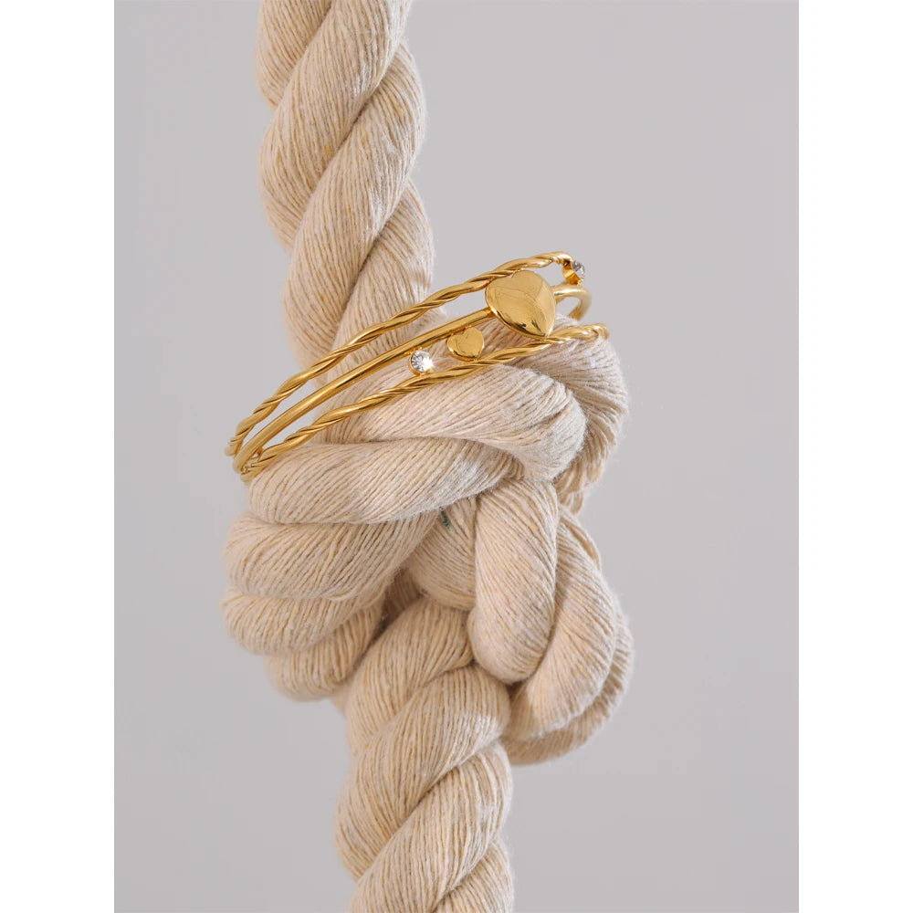 Bracciale Cuore D'Oro Elegante