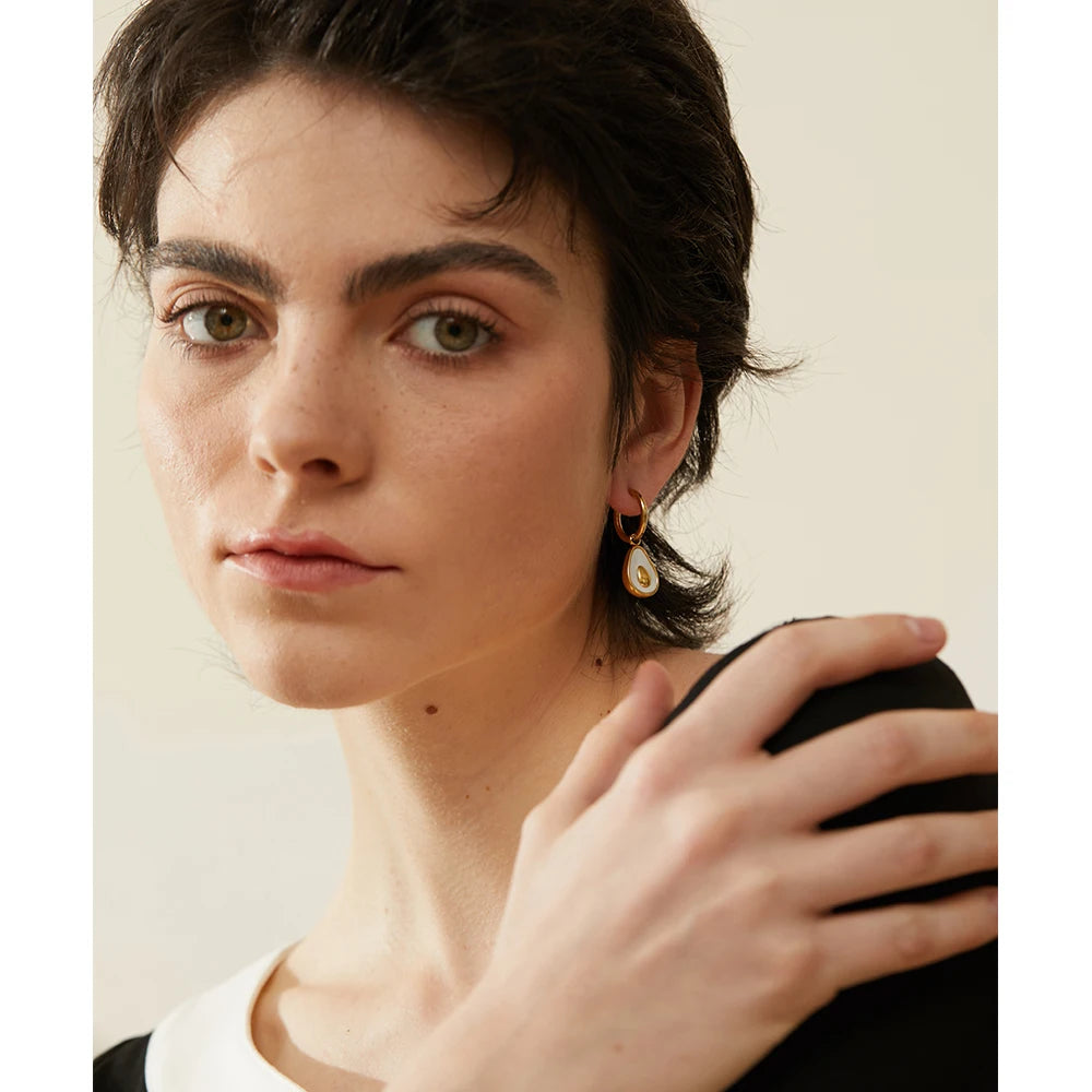 Orecchini Avocado Dorati Incantati