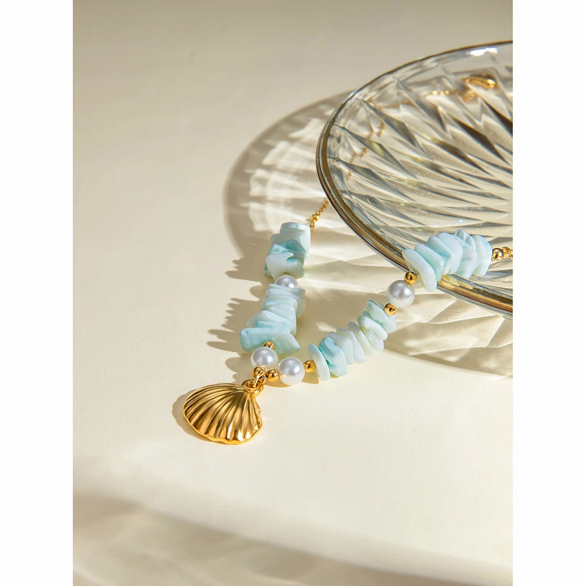 Collana Elegante con Perla Finta