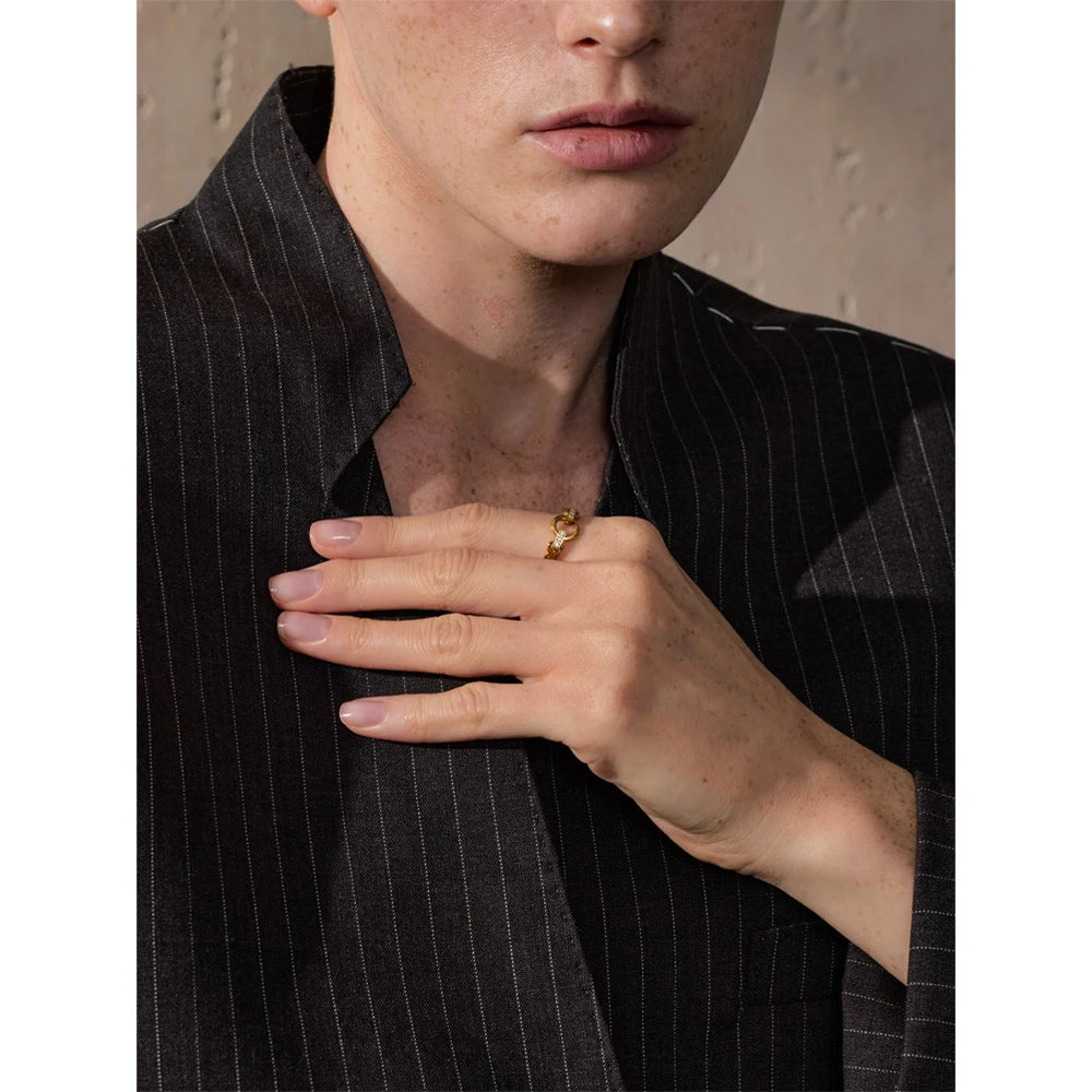 Anello Glamour con Zirconi