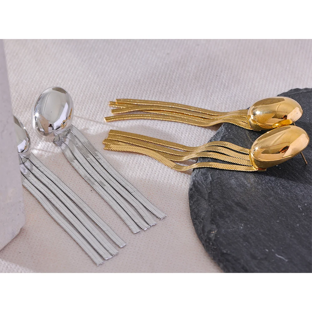 Orecchini Eleganti con Frange