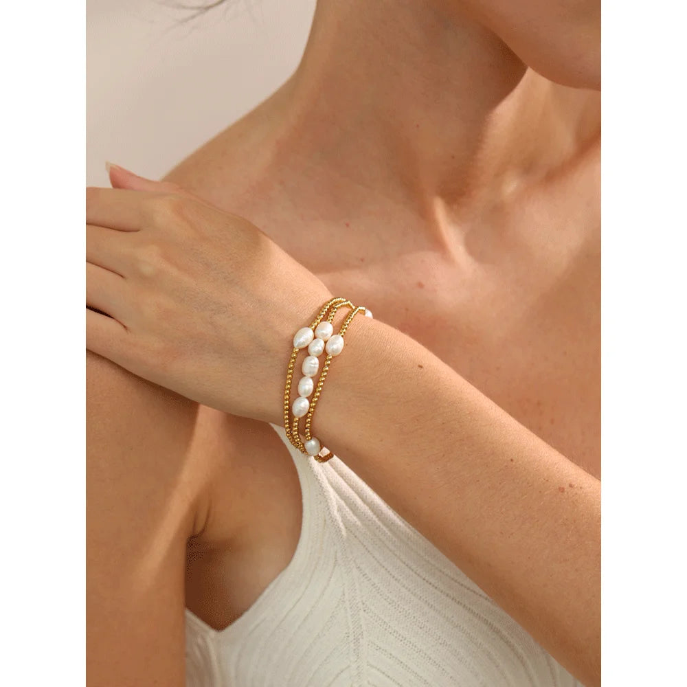 Bracciale Perle Fresche Chic
