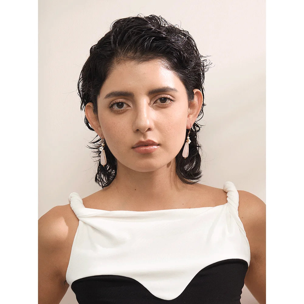 Orecchini Vintage in Pietra Naturale