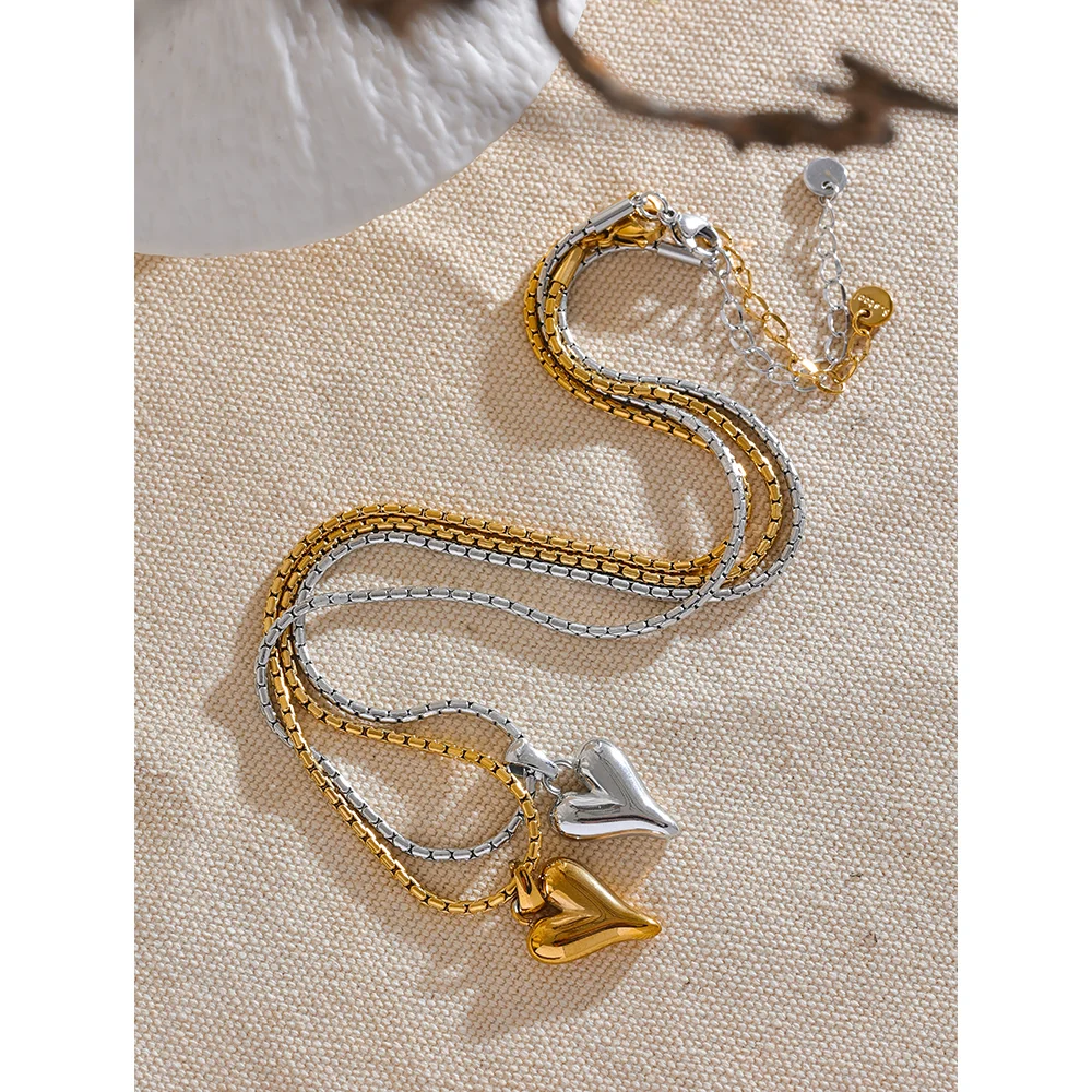 Collana Romantica Cuore Oro
