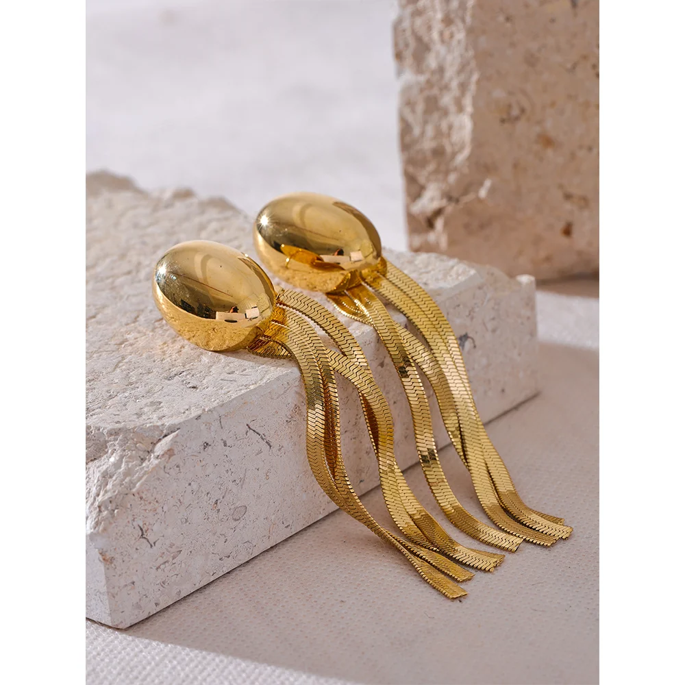 Orecchini Eleganti con Frange